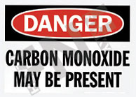 Carbon monoxide may be present Sign 1