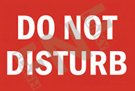 Do not disturb Sign 1