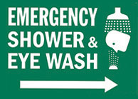 Emergency shower and eye wash Sign 1
