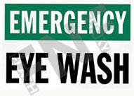 Emergency eye wash