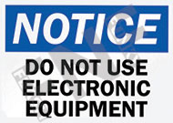 Do not use electronic equipment Sign 1