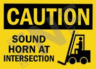 Caution ÃƒÂ¢Ã¢â€šÂ¬Ã¢â‚¬Å“ Sound horn at intersection