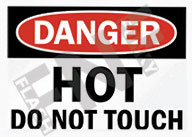 HOT SAFETY SIGNS
