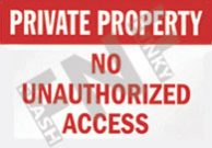 Private property ÃƒÂ¢Ã¢â€šÂ¬Ã¢â‚¬Å“ No unauthorized access