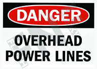 Danger ÃƒÂ¢Ã¢â€šÂ¬Ã¢â‚¬Å“ Overhead power lines