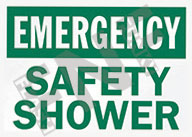 SAFETY SHOWERS SAFETY SIGNS