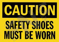 SHOES SAFETY SIGNS
