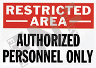 Restricted area ÃƒÂ¢Ã¢â€šÂ¬Ã¢â‚¬Å“ Authorized personnel only